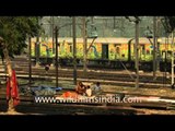 Dangerous lives - Homeless taking shelter at railway track, Nizamudin Railway Station