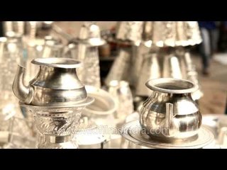 Stainless steel kitchenware shop in Nizamuddin market