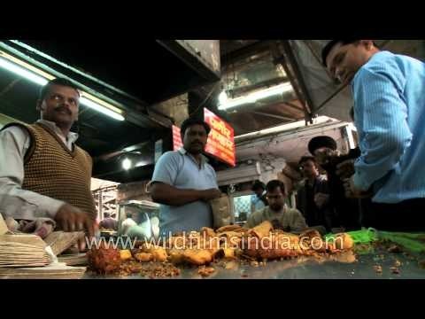 Yummy pakoda's being packed for delivery - During rush hours at Khandani Pakoda