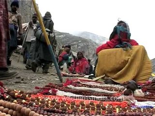 Japa mala or mala being sold at Amarnath trek