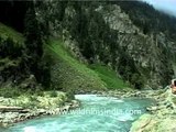 Himalayan stream, Lidder in Kashmir, India