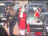 The President Dr. A.P.J. Abdul Kalam being welcomed at Republic Day Parade 2004