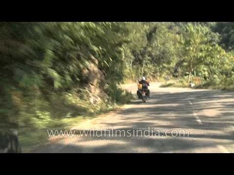 Riding the cult classic motorcycle 'Royal Enfield Bullet' at North East Friendship Rally, India