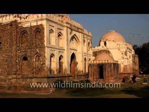 Group of sandstone monuments at Wazirpur complex, RK Puram