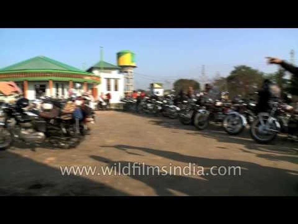 Royal Enfield expo at the 4th North East Riders Meet 2012 venue, Nagaland