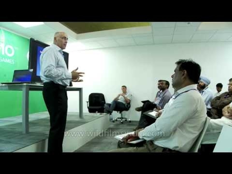 International Broadcast Centre demonstration session in Delhi