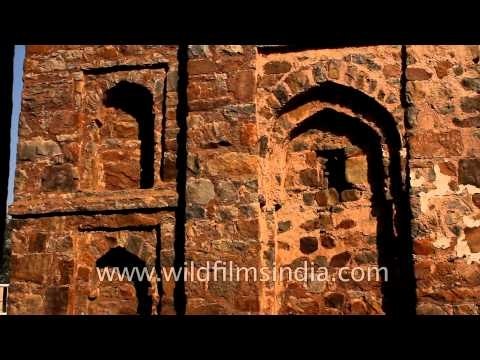 Interiors of Wazirpur Group of Monuments tomb in Delhi