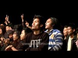 Rock contestants from all over India at Indira Gandhi Stadium, Kohima