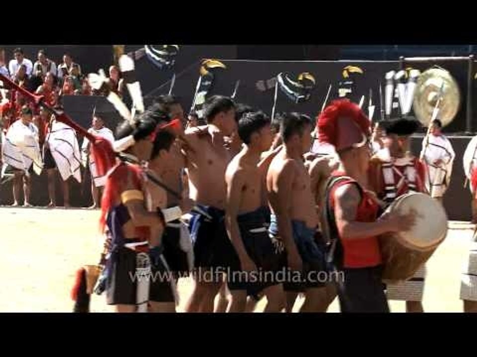 Ao Naga tribe gets ready for tug of war game: N...