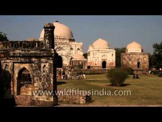 Tombs, Baoli, & mosques in a single complex