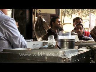 Samosas at Chandni Chowk eatery in old Delhi, India