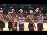 Folk cultural dance of the Kom tribe of Manipur at Hornbill festival