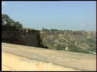 Gwalior town as seen from the fort, Madhya Pradesh