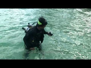 Going down for Scuba diving...