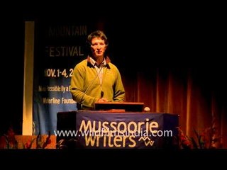 Steve Swenson speaking at Mussoorie Writers Mountain Festival Part - 6