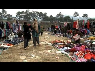 Senapati ground transforms into an open flea market, Manipur