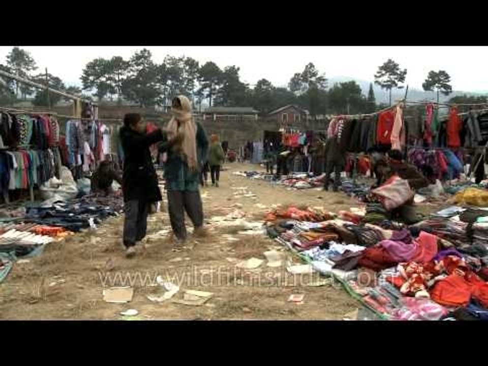 Senapati ground transforms into an open flea market, Manipur