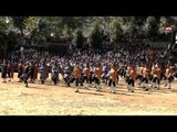 Nagaland pipers performing at the Hornbill festival opening ceremony, Kisama