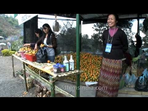 Fruit - vegetable products on display at the Nagaland hornbill festival, Kohima