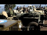 American army soldiers in Willys jeeps arrive in north-east India?