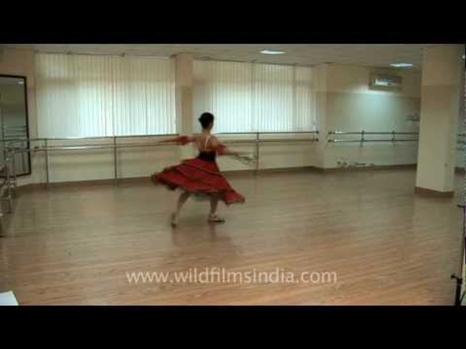 Indian ballerina doing a Russian number