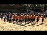 Nagaland pipers performing at the Hornbill festival opening ceremony 2012