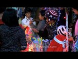 Hornbill Night Bazaar glowing with LED Headbands and accessories, Kohima