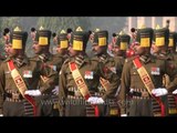 Eyes right command during Changing of the Guard in Rashtrapati Bhavan