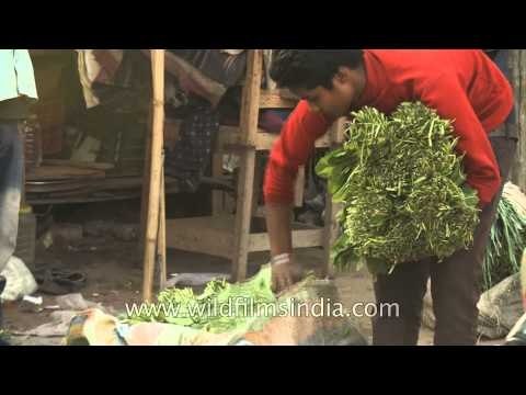Market place outside Okhla metro station, Delhi