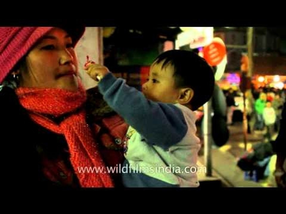 Cute Naga baby's night out (with mommy) at Kohi...
