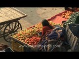 Small marketplace near Okhla metro station, Delhi