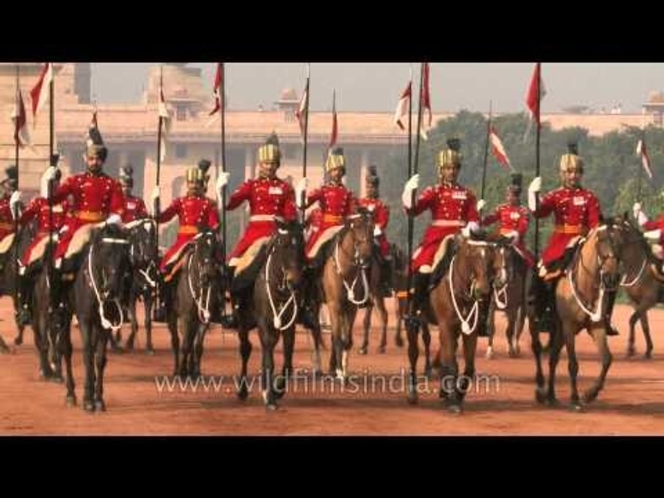 Horse Guards Parade changing of the guards, Rashtrapati Bhavan - Delhi