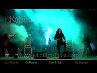 Walo Keppen from Azure delusion's crazy wild performance at Kohima Metal Fest!