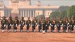 Foot Guards in their full-dress uniform at the Change of Guard in Rashtrapati Bhavan