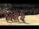 Tribal chants, drums and war cries at the opening of Hornbill Festival, Nagaland