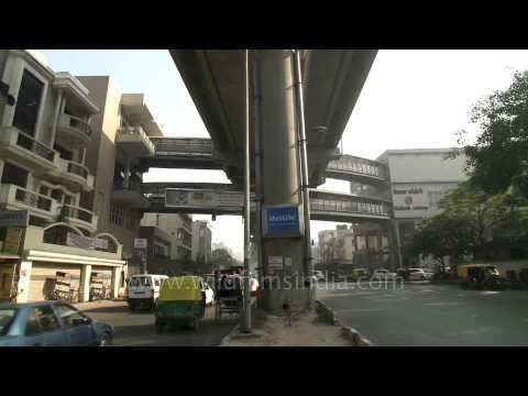 Kailash colony metro station in East Delhi
