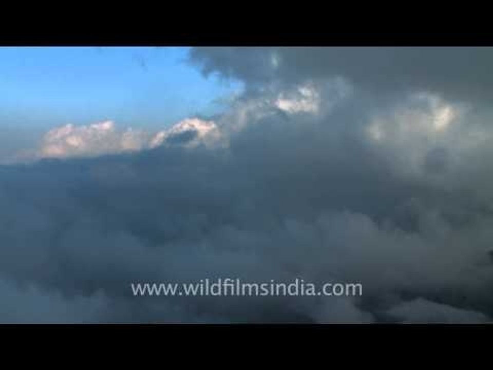 Clouds peacefully drifting by Dzukou valley, Nagaland