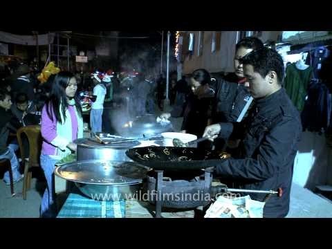 Visitors enjoying food at Food Bazaar of Nagaland