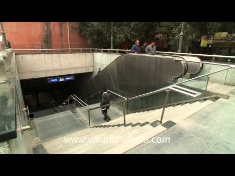 Entrance to the Green Park metro station of Delhi Metro
