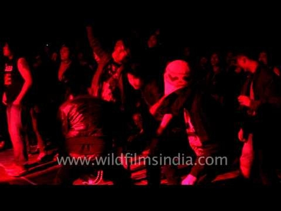 Headbanger metal fans at Maramfest