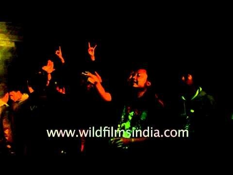 Fans go head banging near the stage at Maramfest