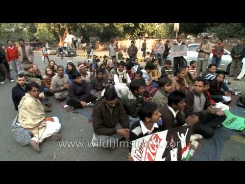'We shall overcome...' to motivate the protesters at Jantar Mantar