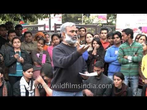 Indians protest against gang rape with a street play in Dilli Haat
