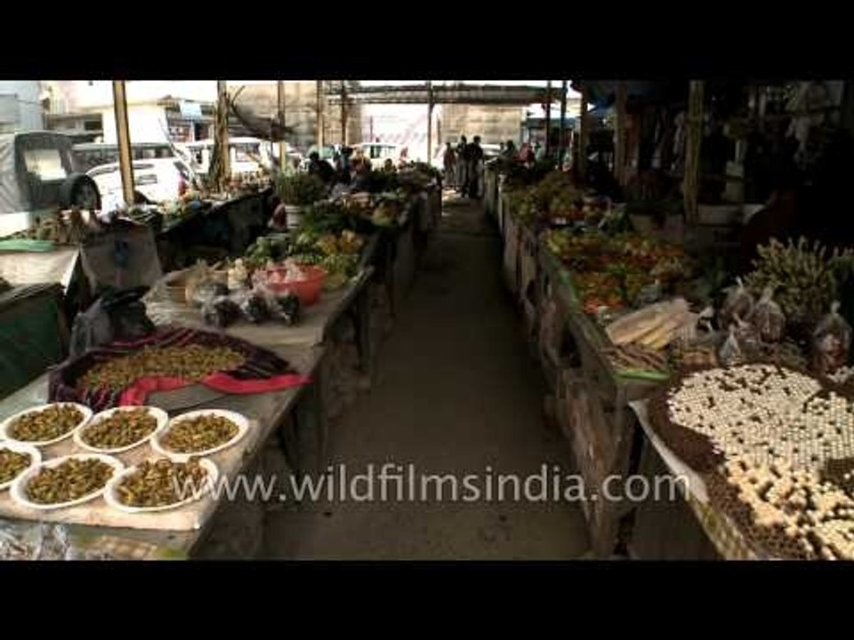 Food bazar in Kohima which sells the most bizar...