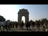 India Gate time lapse before Section 144 of CrPC was imposed
