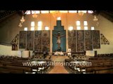 Catholic Cathedral in Kohima : interior view