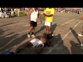 Man jumping on top of another man!