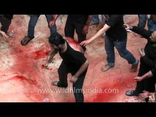 Blood flows like water on Ashura at the Imambara