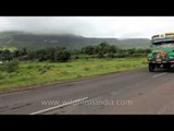 Truck on a Maharashtra state highway