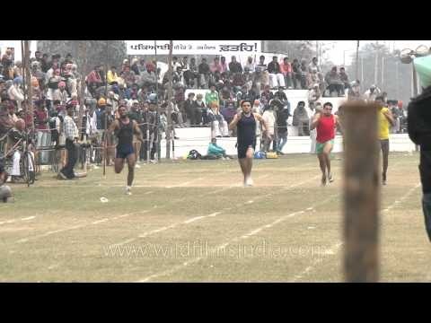 Racing sports at the rural olympics - Qila Raipur